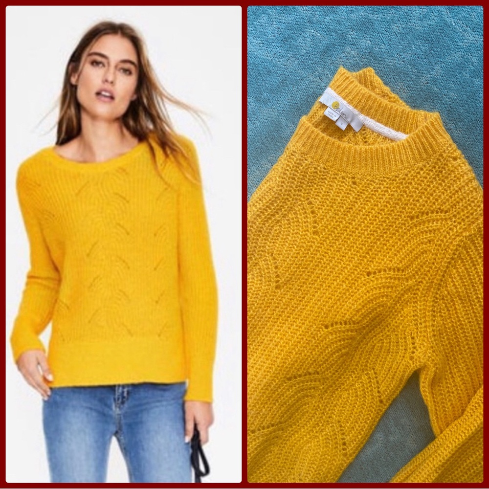 Boden Hadley Cable-knit Crewneck Pullover Sweater